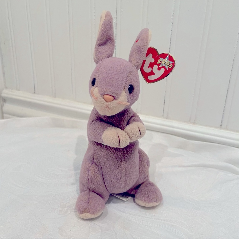 COPY - 🐰TY Vintage Beanie Baby “Springy” the Bunny Rabbit - Light Purple Plushie